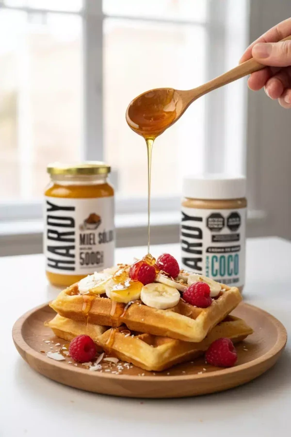 Waffles Fit con Miel Hardy